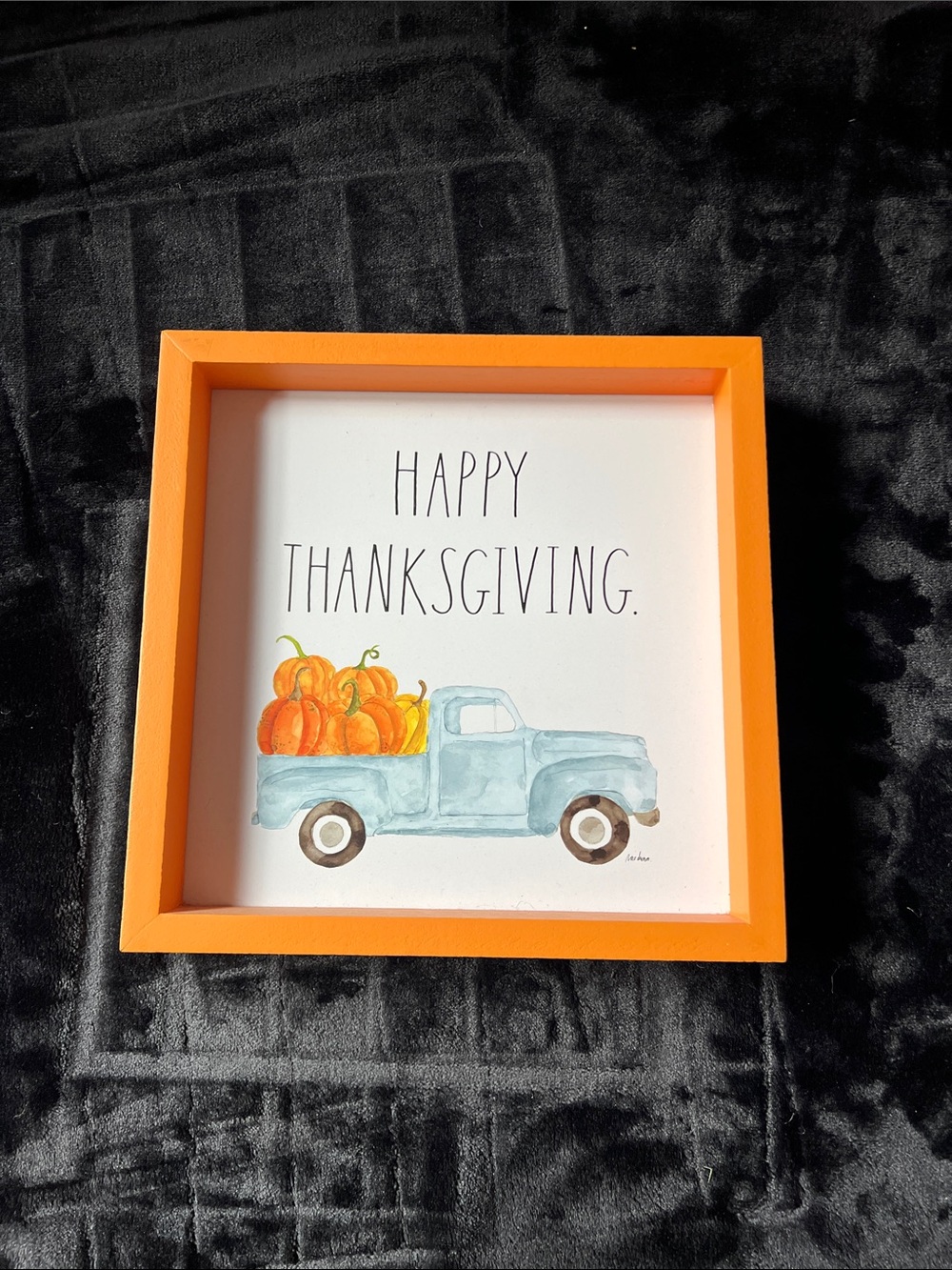 Rae Dunn Orange Square Decorative Tray